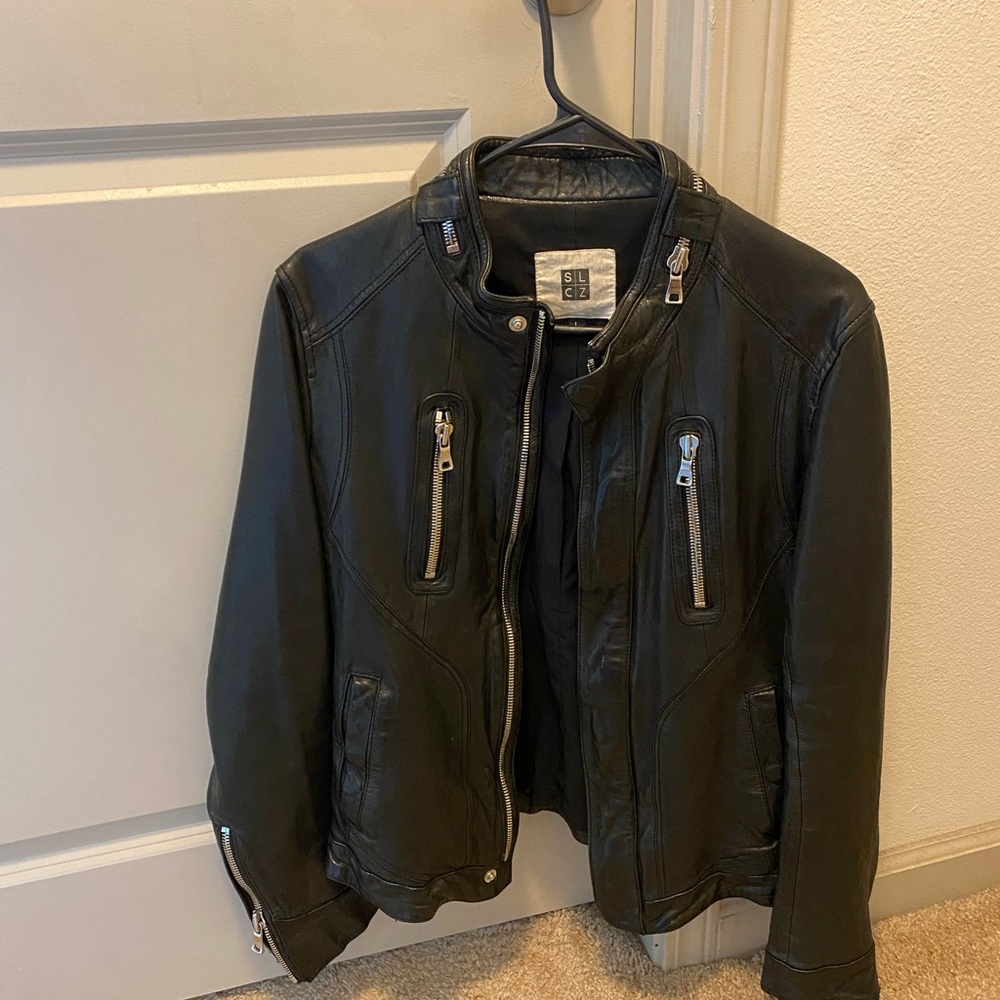 Men's Black Leather Jacket